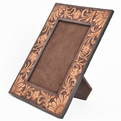 ADFRA101 American Darling  Hand Tooled Genuine Leather Photo Frame
