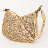 LC-ADBGZ795 Hobo Hand Tooled Genuine Western Leather Women Bag