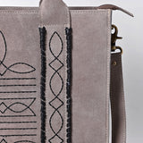 ADBGA607 Tote Genuine Western Suede Leather women bag