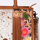 LC-ADBG230 Tote Hand Tooled Genuine Western Leather Women Bag