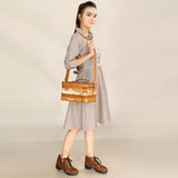 ADBGA454 Jewelry Case Genuine Western Leather Women Bag
