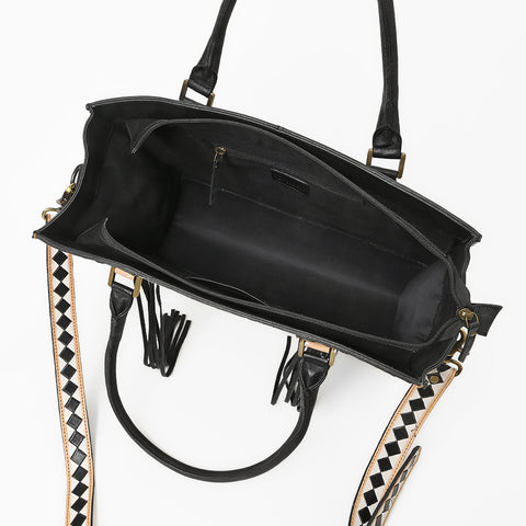 OHG211 Tote Hair on Genuine Western Leather Women Bag