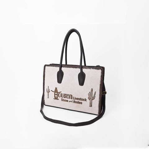 Sandy Rodeo Genuine Hair On Leather Tote Bag