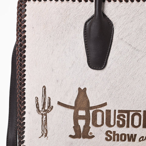 Sandy Rodeo Genuine Hair On Leather Tote Bag