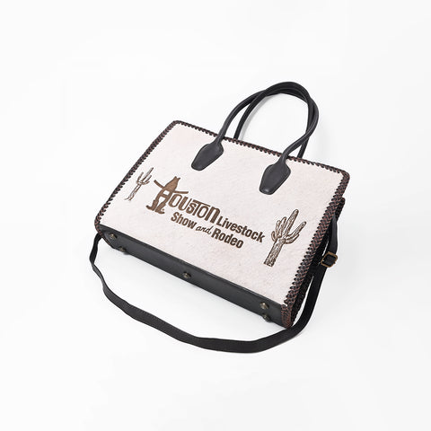 Sandy Rodeo Genuine Hair On Leather Tote Bag