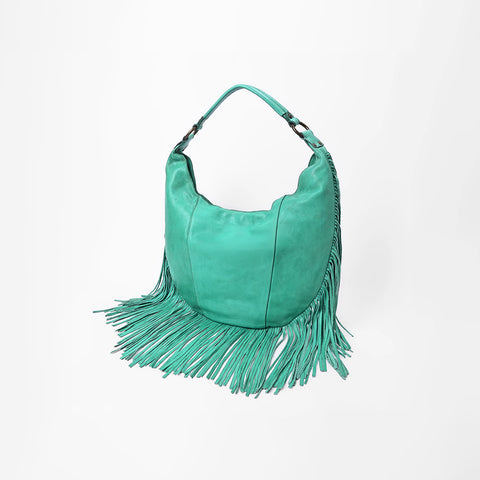 SWC127 Signature Side-Fringe Hobo Bag